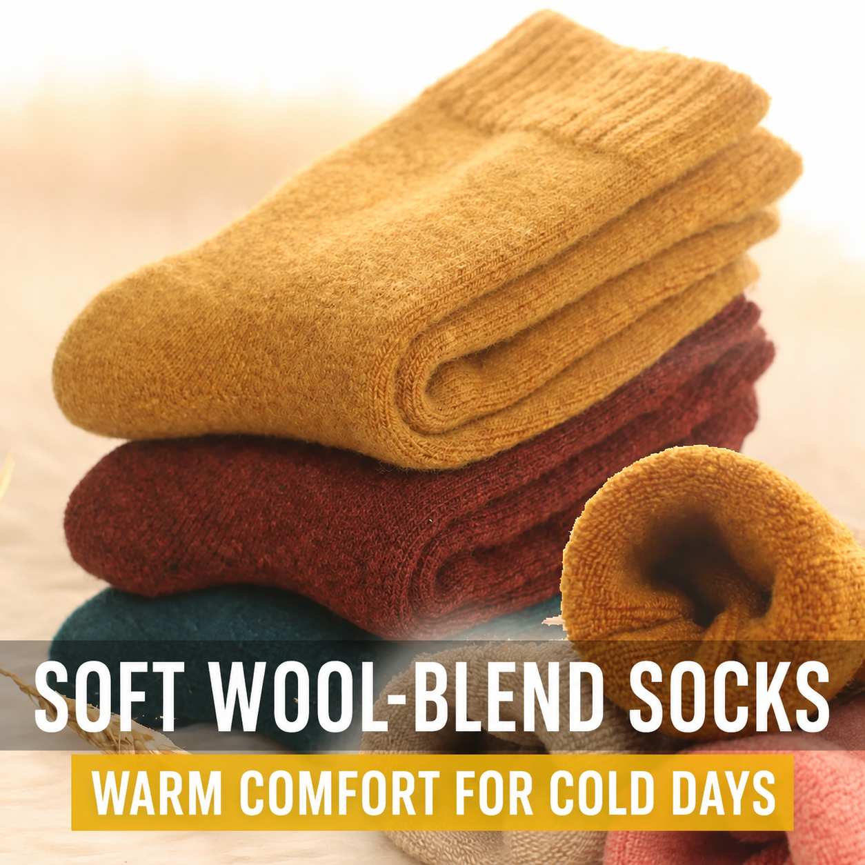 [WOMEN-SOURCE:557008560746] MAIN 01 Soft wool-blend women winter socks