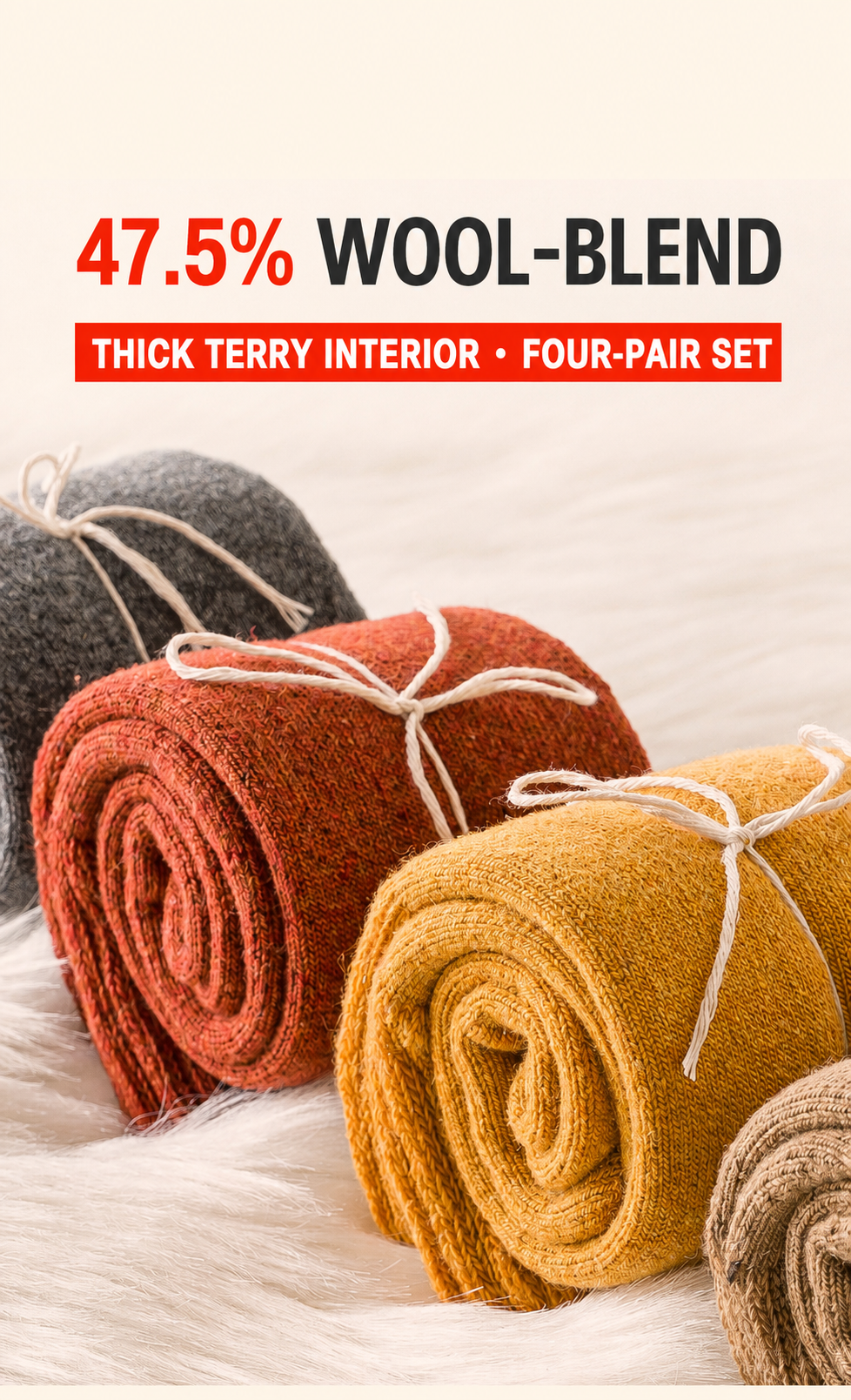Main V3 06 — Women's wool-blend winter socks