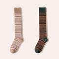 Women's Calf Socks Long Staple Cotton 2 Pairs Retro