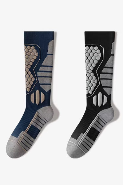 Men's Calf-Length Sports Fitness Socks Long Staple Cotton 1 Pair High Elasticity