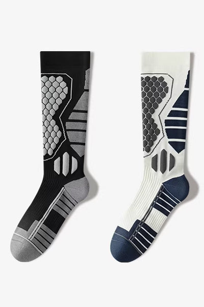 Men's Calf-Length Sports Fitness Socks Long Staple Cotton 1 Pair High Elasticity