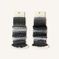 Women's Chunky Knit Patterned Leg Warmers, Trendy Colorful Thick Warm Adjustable Position Socks