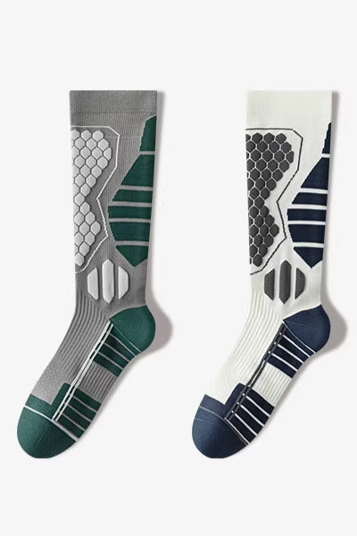 Men's Calf-Length Sports Fitness Socks Long Staple Cotton 1 Pair High Elasticity