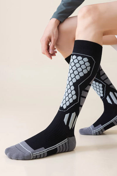 Men's Calf-Length Sports Fitness Socks Long Staple Cotton 1 Pair High Elasticity