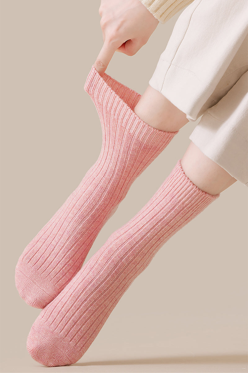 Women's Warm Wool Crew Socks - Lightweight Thermal Winter Socks 3 Pack