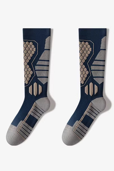 Men's Calf-Length Sports Fitness Socks Long Staple Cotton 1 Pair High Elasticity