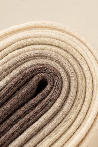 Women's Calf Socks Wool 2 Pairs Solid Color