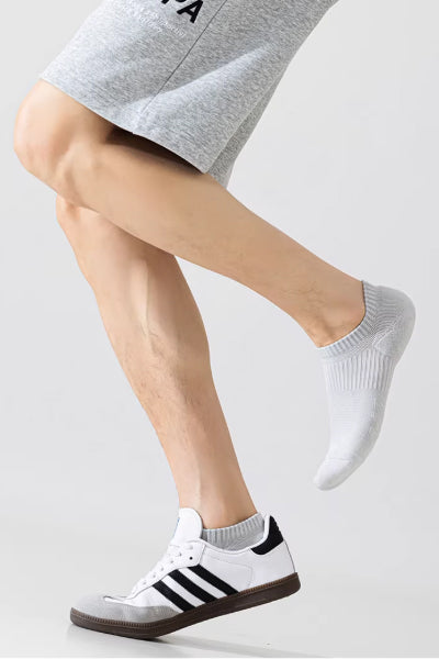Men's Ankle Terry Sports Fitness Socks Long Staple Cotton