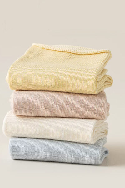 Women's Crew Socks Long Staple Cotton 5 Pairs Solid Color