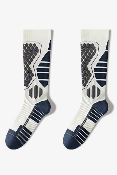 Men's Calf-Length Sports Fitness Socks Long Staple Cotton 1 Pair High Elasticity