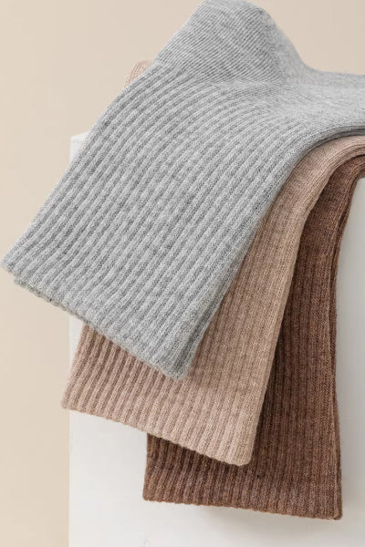 Men's Crew Socks - Premium Long Staple Cotton 5 Pairs Pack | Solid Color