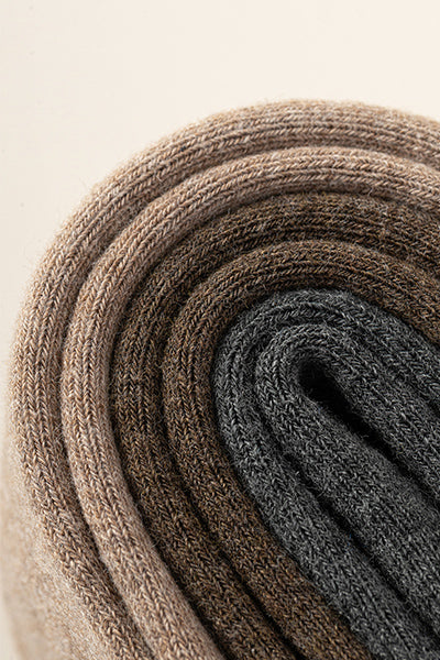 Women's Extra Thick Terry Lined Toe Socks - Thermal Solid Color Winter Socks 3 Pack