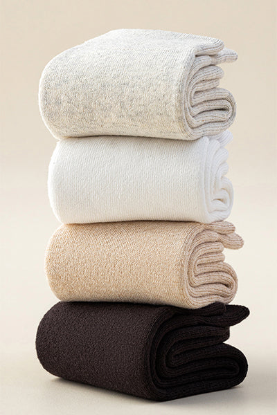 Women's Cotton Crew Socks 3-Pack - Extra Thick Thermal Winter Socks