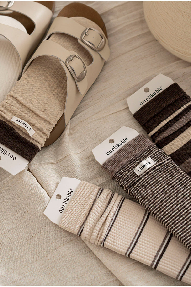 Striped Color-block Women's Socks