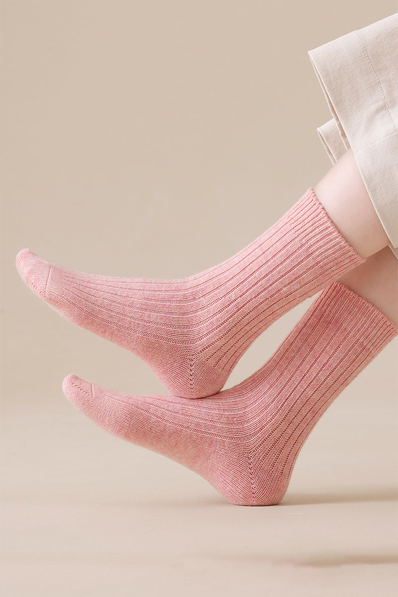 Women's Warm Wool Crew Socks - Lightweight Thermal Winter Socks 3 Pack