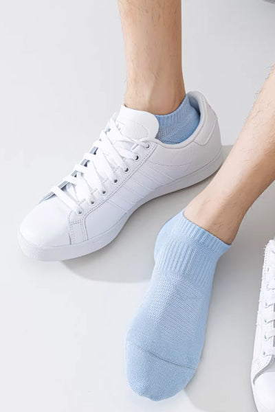 Men's Ankle Terry Sports Fitness Socks Long Staple Cotton