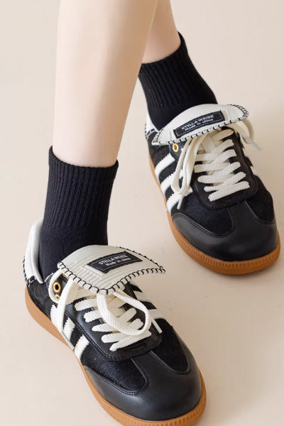 Women's Ankle Socks Long Staple Cotton 5 Pairs Solid Color