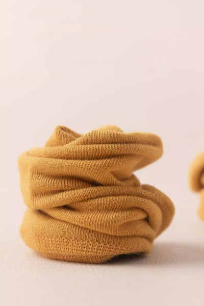 Women's Crew Socks Cotton 5 Pairs Solid Color