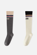 Women's Calf-Length Knee High Sports Yoga Socks Long Staple Cotton 1 Pair Silicone Gripper Sole