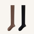 Women's Extra Thick Terry Lined Over-the-Knee Socks - Thermal Solid Color Winter Socks 2 Pack