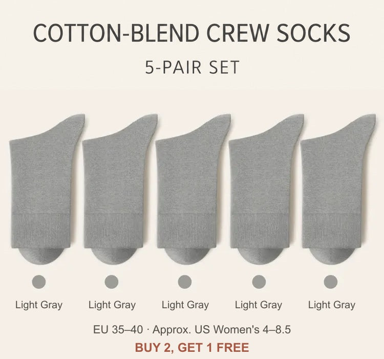 SKU 4587646515761 — Light Gray — 5 Pairs