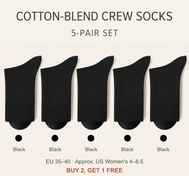 SKU 4587646515764 — Black — 5 Pairs